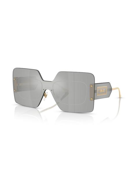 VERSACE Versace Mirror Silver Shield Ladies Sunglasses VE2277 10026I 142