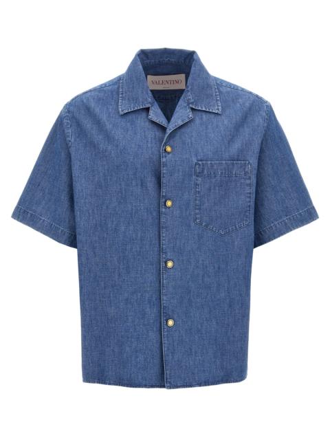 Valentino Valentino Garavani Men Valentino Garavani Denim Shirt
