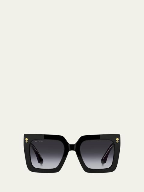 Etro Square Acetate Sunglasses