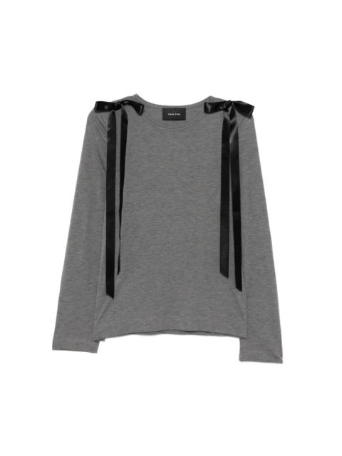 ribbon-detailing T-shirt