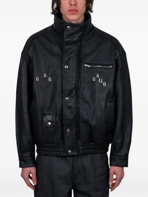 Paly Paly Hollywood Leather Bomber Jacket