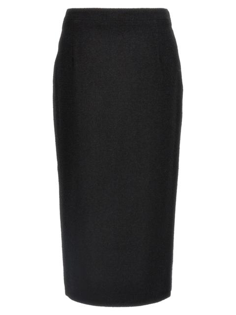 Alessandra Rich Alessandra Rich Women Midi Tweed Bouclé Skirt