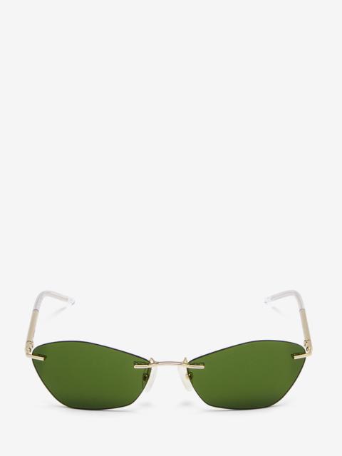 Alexander McQueen T-Bar Slim Sunglasses