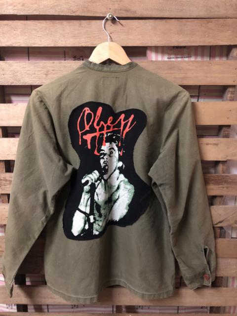 Other Designers Obey Propaganda Button Up Jacket Nice Design Distressed