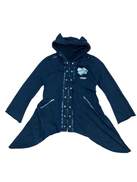 Other Designers Seditionaries - “Japanese Gothic Punk Asymmetrical Zip Hoodie Jacket skull