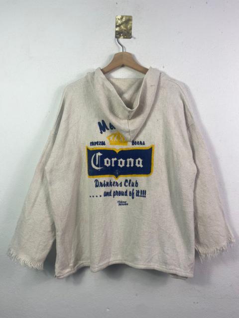 Other Designers Corona Beer Hoodie Big Logo Oversized Distressed Rare Design