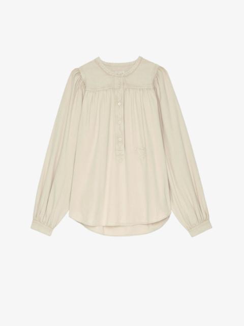 Zadig & Voltaire Tigy Cotton Twill Blouse