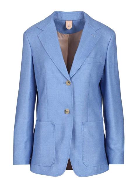 Max Mara Max Mara Women Single-Breasted Wool And Silk Canvas Blazer