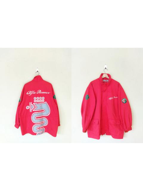 Other Designers Vintage - VINTAGE ALFA ROMEO KING SERPENT BIG LOGOS RED JACKET
