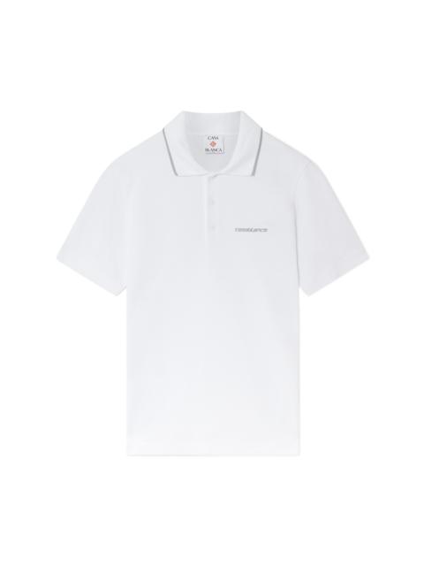 CASABLANCA Laurel Pique Short Sleeve Polo Shirt
