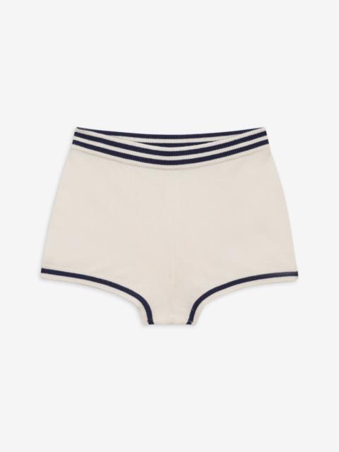 For Love & Lemons Simona Pointelle Striped Short