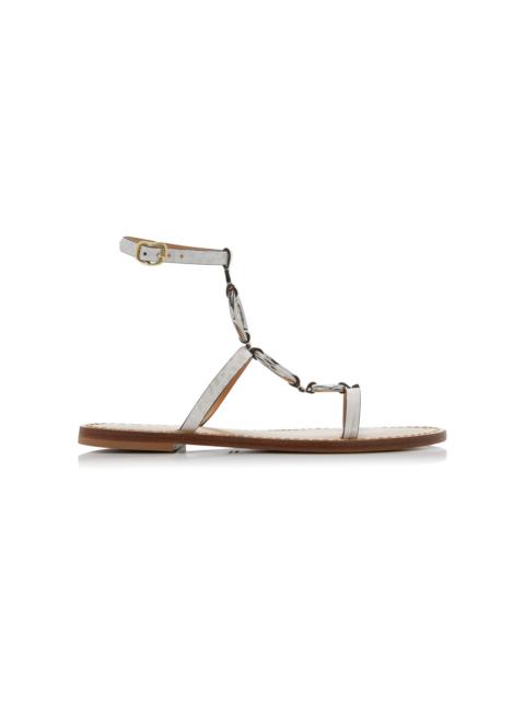AMANU Exclusive Riviera The Bazaruto Leather Sandals white