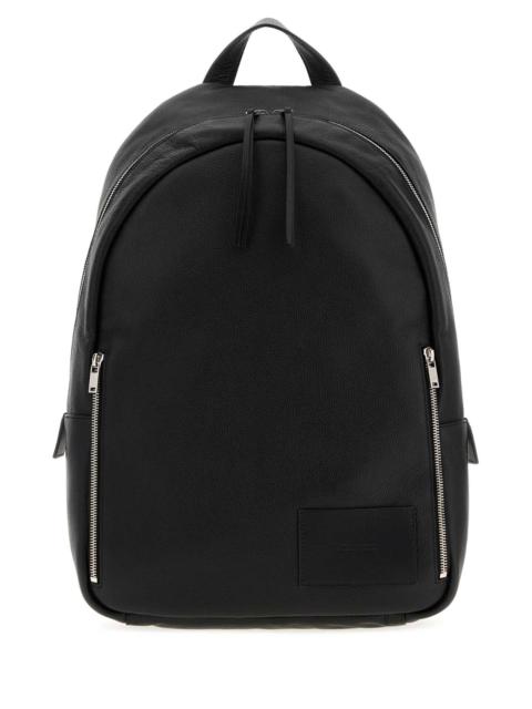 Jil Sander Jil Sander Men Black Leather Backpack