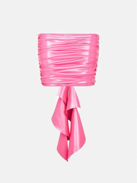 POSTER GIRL HEARTIE LATEX SKIRT FUCHSIA PINK