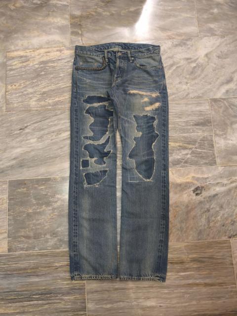 Hysteric Glamour Hysteric Glamour Studded Distressed Selvedge Jeans