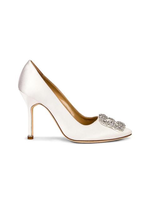 Manolo Blahnik Hangisi 105 Satin Heel