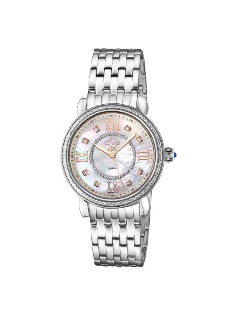 Other Designers GV2 by Gevril Marsala Quartz Diamond Ladies Watch 9860B
