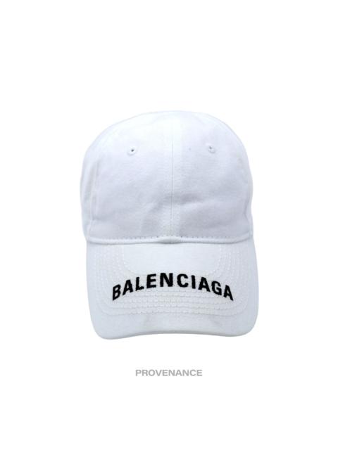 BALENCIAGA Balenciaga Embroidered Logo Cap - White