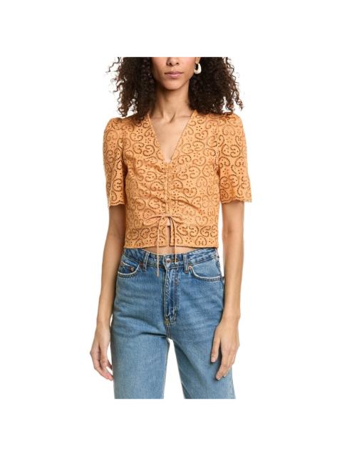 Sandro Sandro Eyelet Top