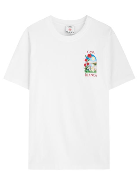 Casablanca LA Days Logo Cotton T-shirt