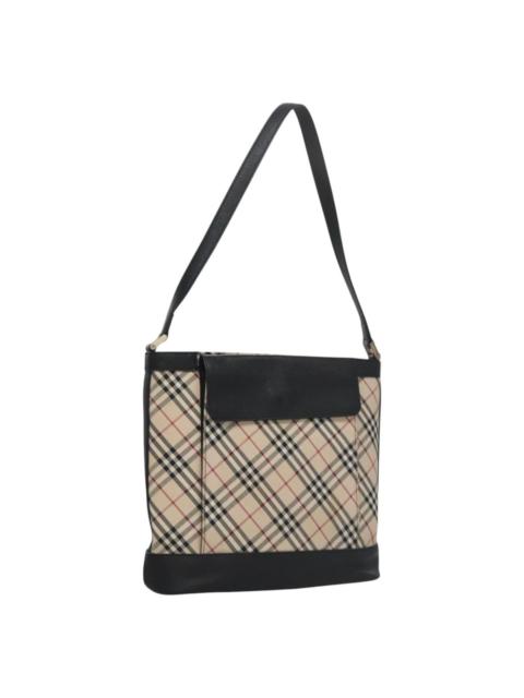 Burberry Burberry Nova Check Shoulder Bag Canvas Beige Black