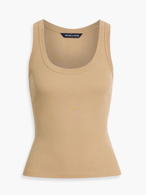 VERONICA BEARD Birke ribbed Pima cotton-blend jersey tank