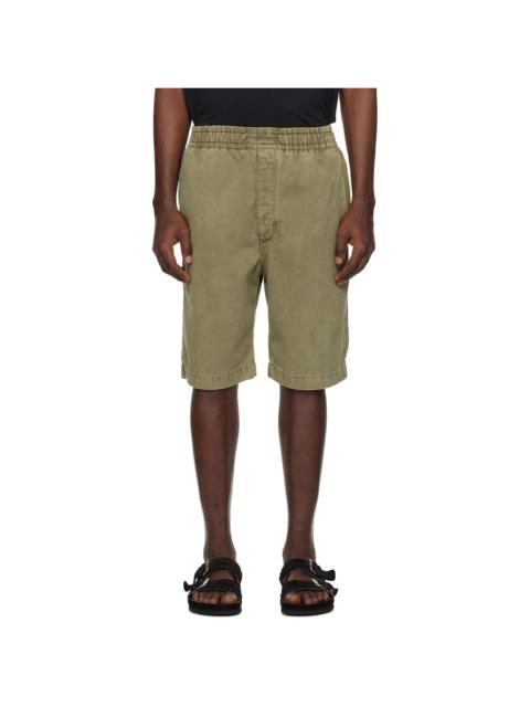 Isabel Marant Khaki Tyler Denim Shorts