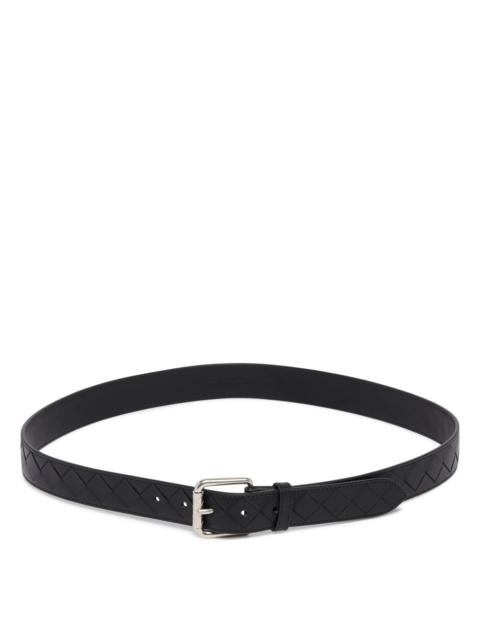 Bottega Veneta Blue Intrecciato Belt