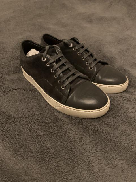 Lanvin Cap toe patent leather sneaker