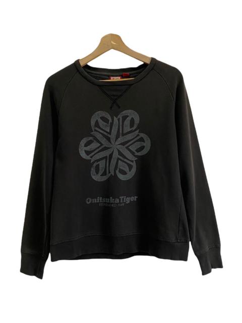 Other Designers Vintage - Onitsuka Tiger Rare Design Embroidery Sweatshirt Logo