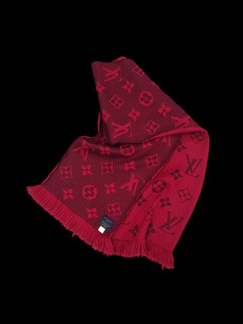 LOUIS VUITTON Logomania Monogram Wool Silk Wrap Scarf