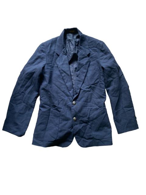 Other Designers Vintage - 70s open collar shirt green houndstooth