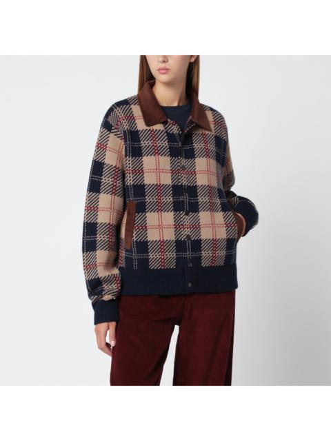 GUEST IN RESIDENCE Guest In Residence Camel-Colored Bober Jacket With Tartan Pattern Women