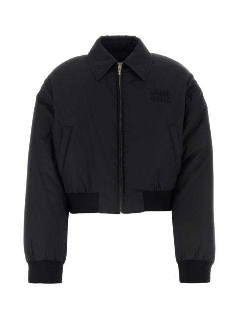 Miu Miu Women Black Cotton Down Jacket
