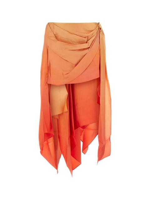 Zimmermann Two-tone silk Tranquillity mini skirt