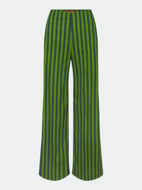 SIMONMILLER Pia Poplin Pant In Gummy Green/Moss
