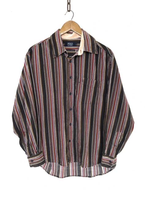 Other Designers Vintage - Vintage Polo British Striped Design Shirt Button Up