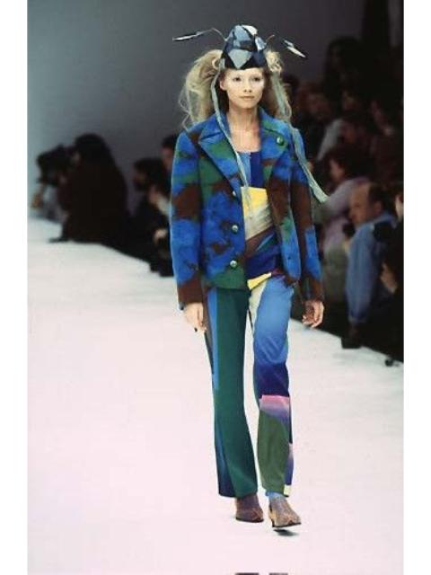 ISSEY MIYAKE Issey Miyake F/W’97 Multicolor Velour Long Sleeve