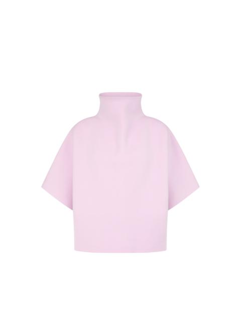 TOM FORD ULTRAFINE CASHMERE BLEND FUNNEL NECK SCULPTURAL T-SHIRT