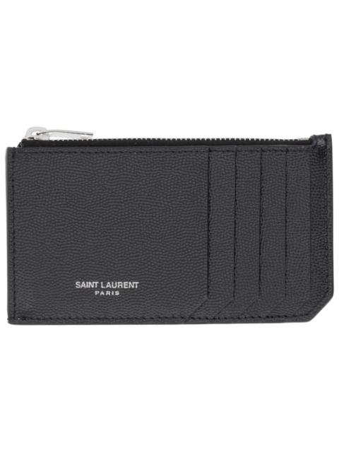 SAINT LAURENT Saint Laurent Men Zippered Card Holder