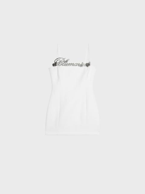 Blumarine MINI DRESS WITH METAL LOGO