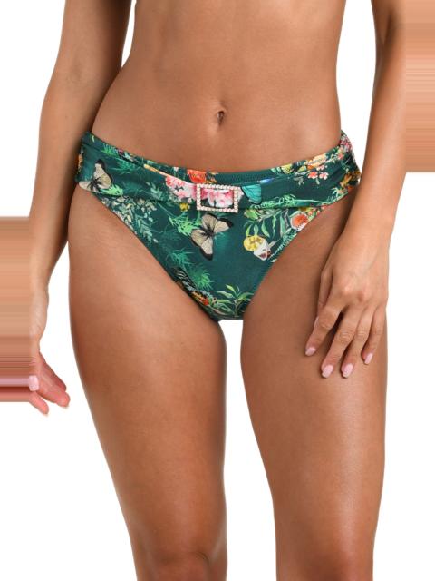 L'AGENCE L'AGENCE Miya Bikini Bottoms in Green Multi at Nordstrom