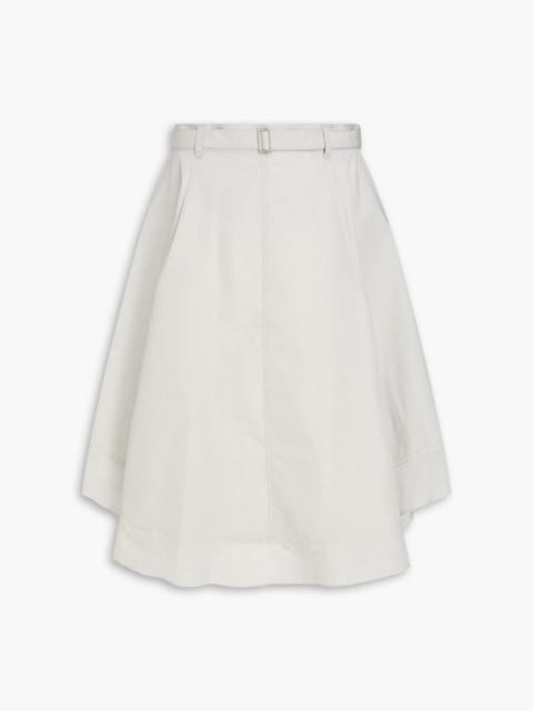 3.1 Phillip Lim Chiffon-trimmed cotton-blend mini skirt