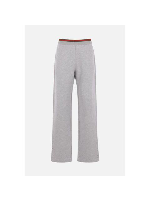 GUCCI GUCCI Grey Jersey Joggers With Web Detail New & Authentic (W