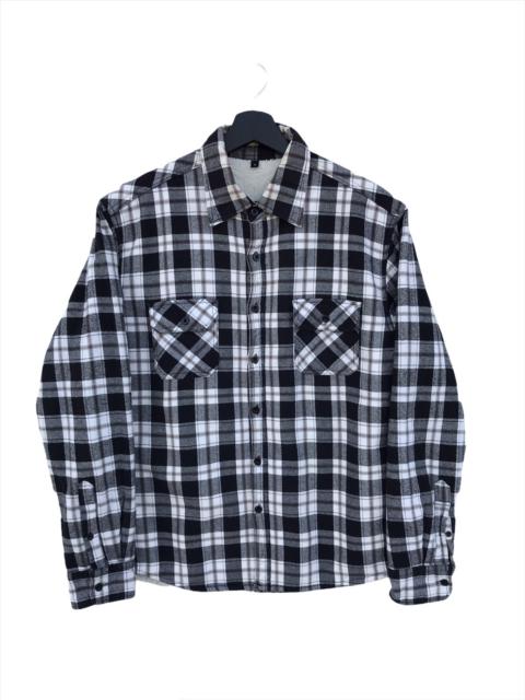Other Designers Japanese Brand - Japanese Brand Freude Checkered Shirts Jacket Fleece Lining