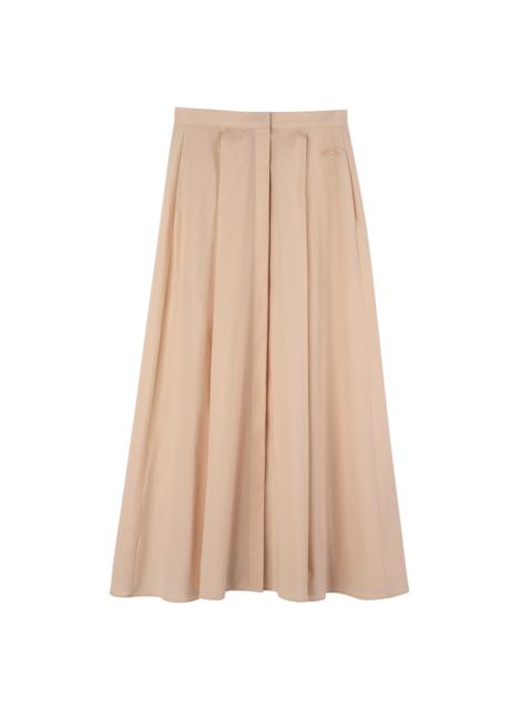Longchamp Midi skirt Cream - Popelin