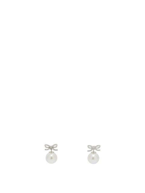 self-portrait Self-portrait Pearl and Crystal Earrings Silver