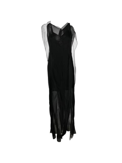 Victoria Beckham semi-sheer sleeveless maxi dress