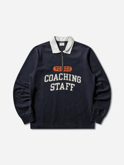 Champion Men's Time Capsule Half Zip Polo Shirt Dark Blue