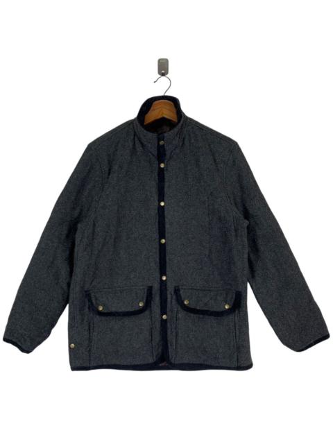 Other Designers VINTAGE GLOBAL WORK QUILTED WOOL SNAP BUTTON